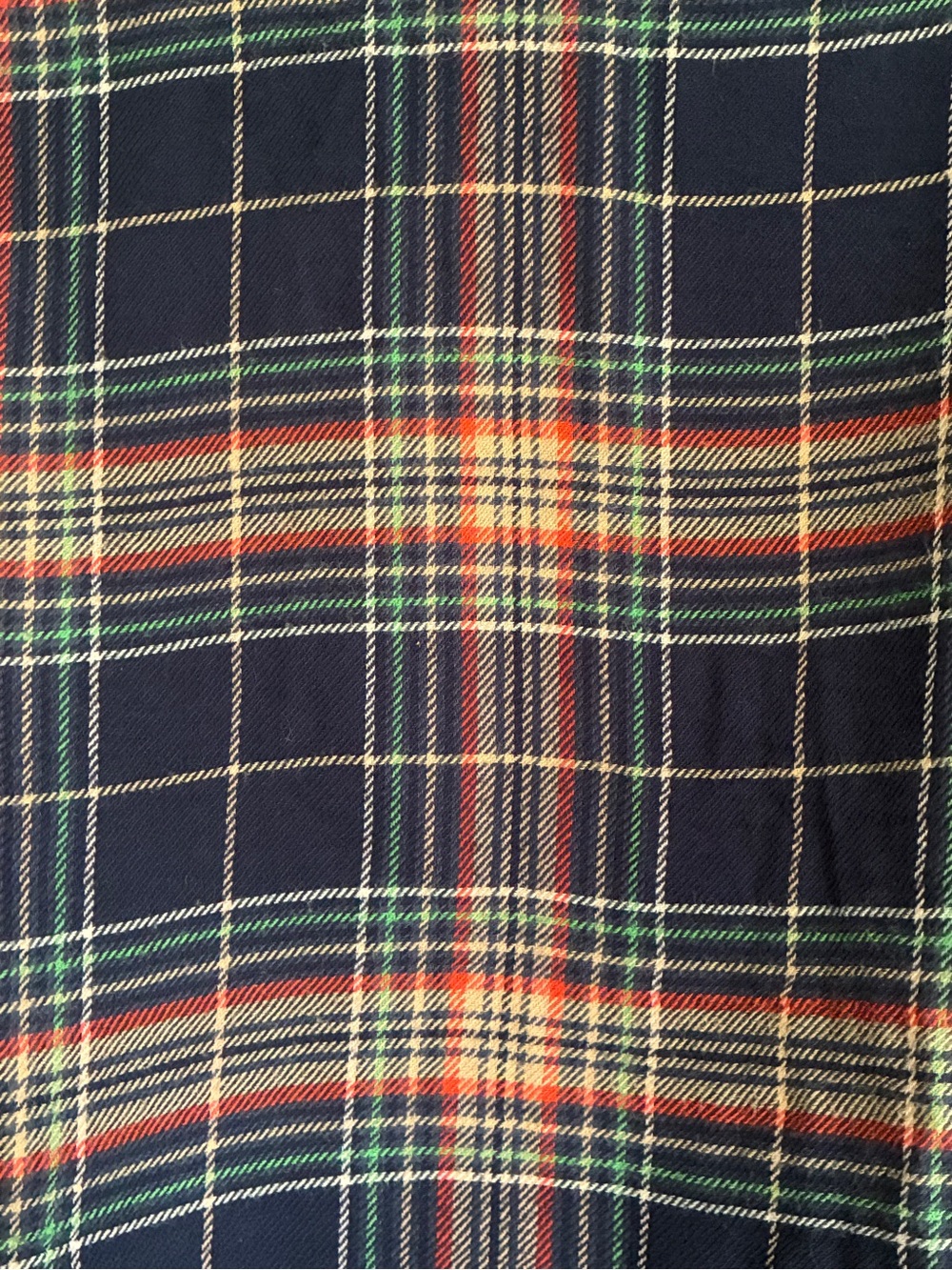 aerie Slouchy Navy Plaid Cozy Girl Indie Sleaze Grunge Boxy Soft PJ Flannel Sz M - Picture 5 of 9